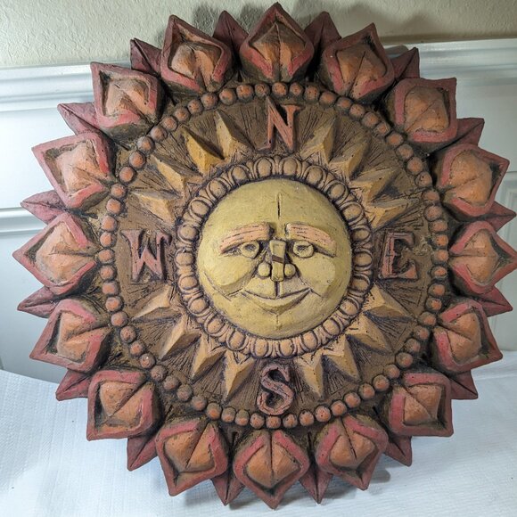 Vintage Vanguard Studios Sun Compass Vanathane Sculpture wall hanging art 1967